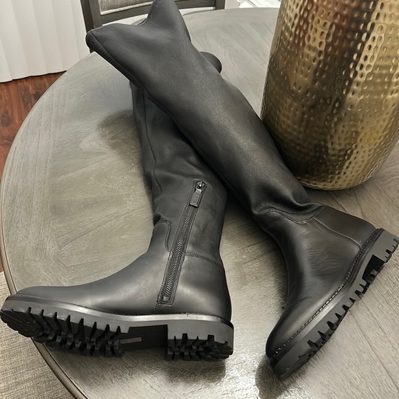 VINCE Cabria stretch-leather over-the-knee boots - Picture 5 of 10